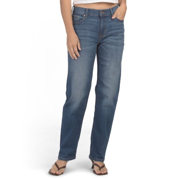 TOMMY HILFIGER Dark Wash Straight Leg High Waisted Jeans - Picture 1 of 2